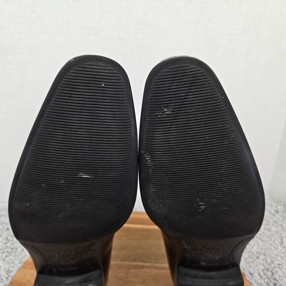 Hugo Boss Varmons Black Leather Casual Lifestyle Daily Slip On Loafers Mens 11 - Picture 12 of 16